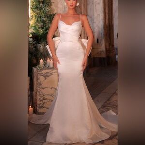 Elegant White Evening Gown